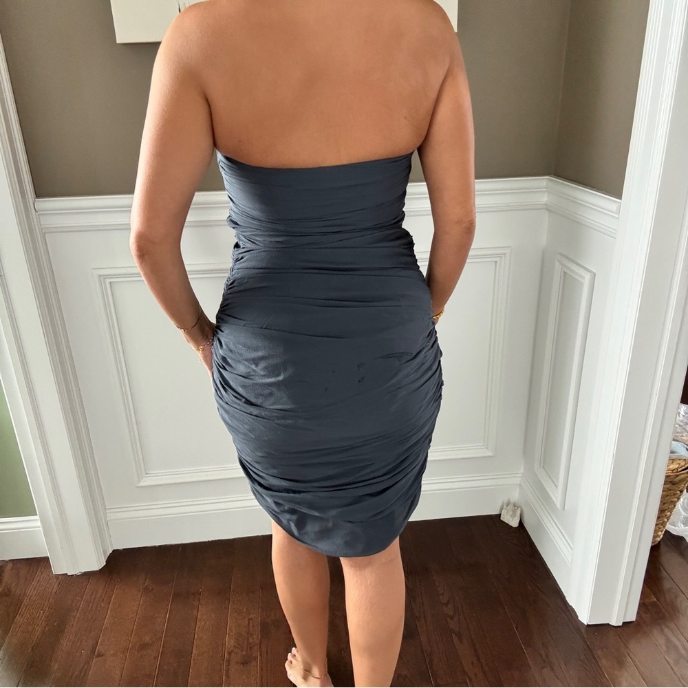 Diane Von Furstenberg Vintage Silk Ruched Dress